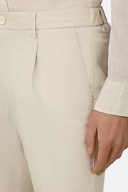 Bermuda En Coton Avec Cordon De Serrage, Sable, thumb, 4