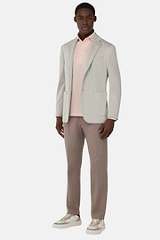 Beige B-Jersey Cotton Blend Jacket, Beige, hi-res