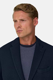 Blazer Micro Patterned Wool Blend, Navy blue, thumb, 3