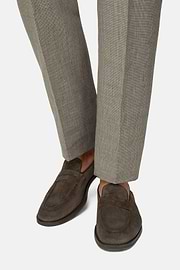 Suede Loafers, Dark brown, thumb, 2