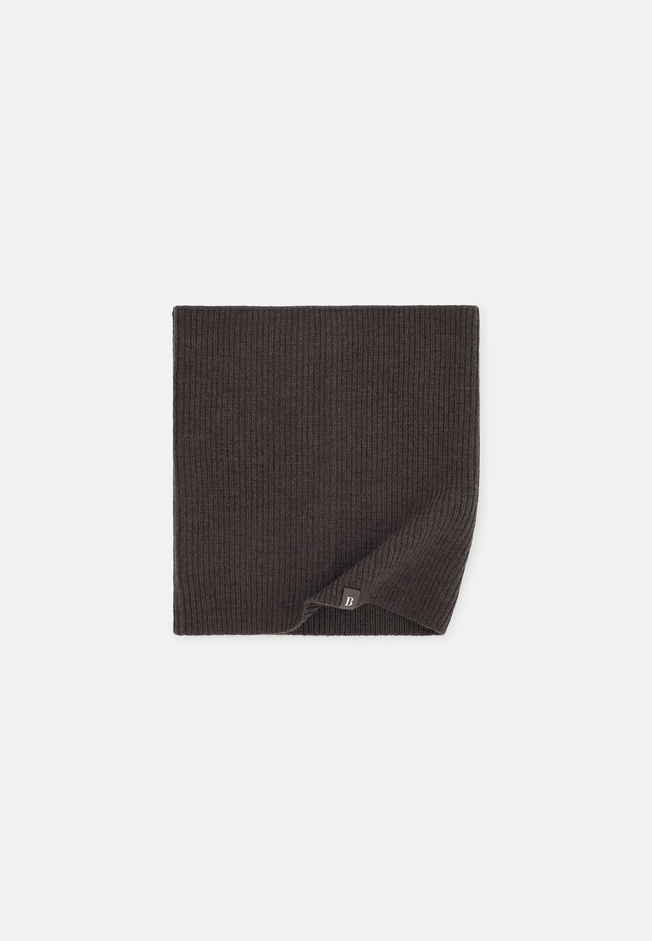 Merino Wool Neck Warmer, Dark brown, hi-res