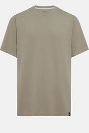 High-Performance Piqué Polo T-Shirt, Taupe, hi-res