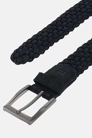 Flechtgürtel Aus Veloursleder, Navy blau, thumb, 2