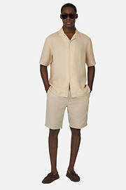 Regular Fit Linen Shirt, Beige, hi-res