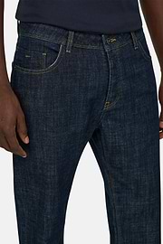 Granatowe jeansy ze stretchem, Dark Blue, thumb, 4