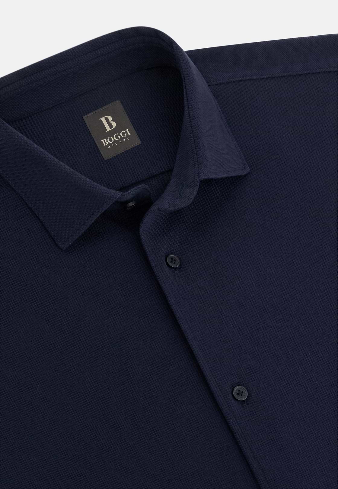 Regular Fit Cotton Jersey Polo Shirt, Navy blue, hi-res, 5