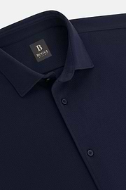 Regular Fit Cotton Jersey Polo Shirt, Navy blue, thumb, 5