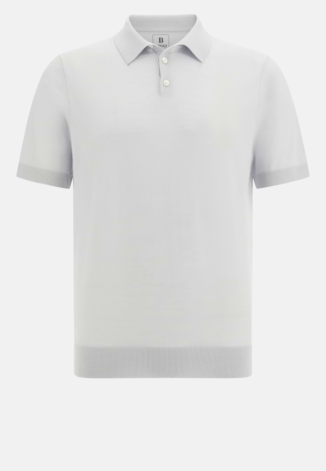 Polo Maille En Laine Mérinos, La glace, hi-res