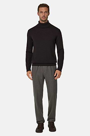 City Trousers in Flannel, Taupe, thumb, 2