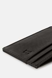 Leather Credit Card Holder, Black, hi-res