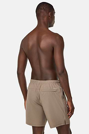 Maillot De Bain En Tissu Technique Imprimé, Beige, hi-res