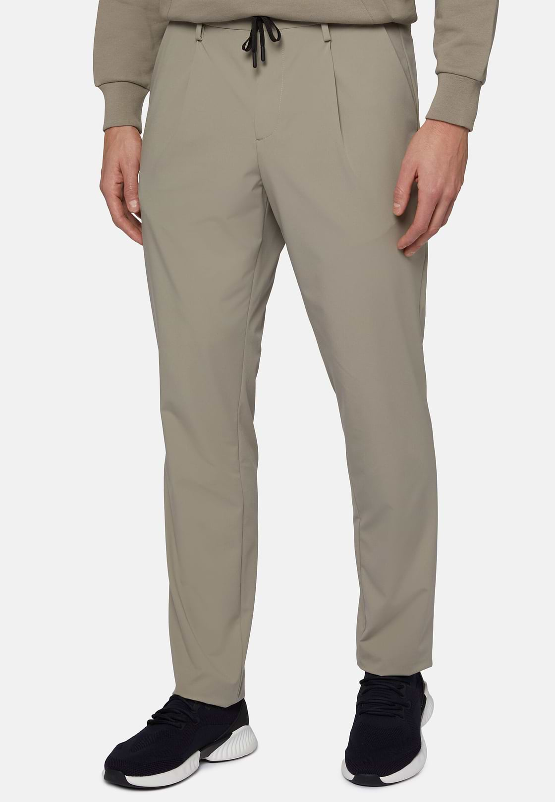 B-Tech Stretch Nylon Trousers, Taupe, hi-res