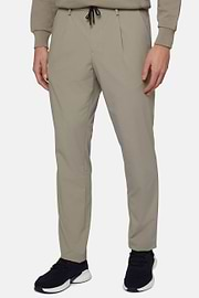 Pantalon En Nylon Extensible B Tech, Taupe, hi-res