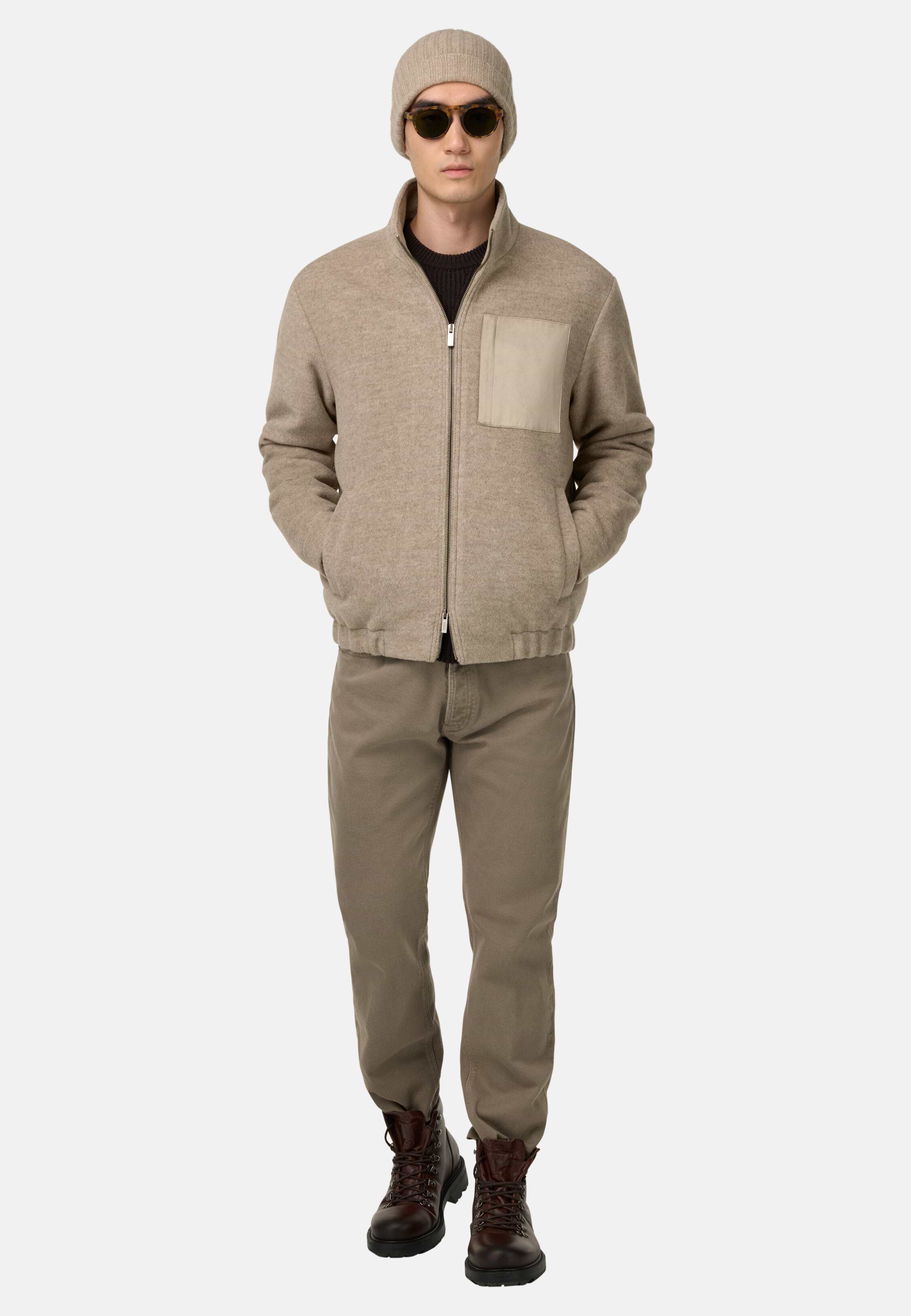 Men's Wool Bomber Jacket | Boggi Milano