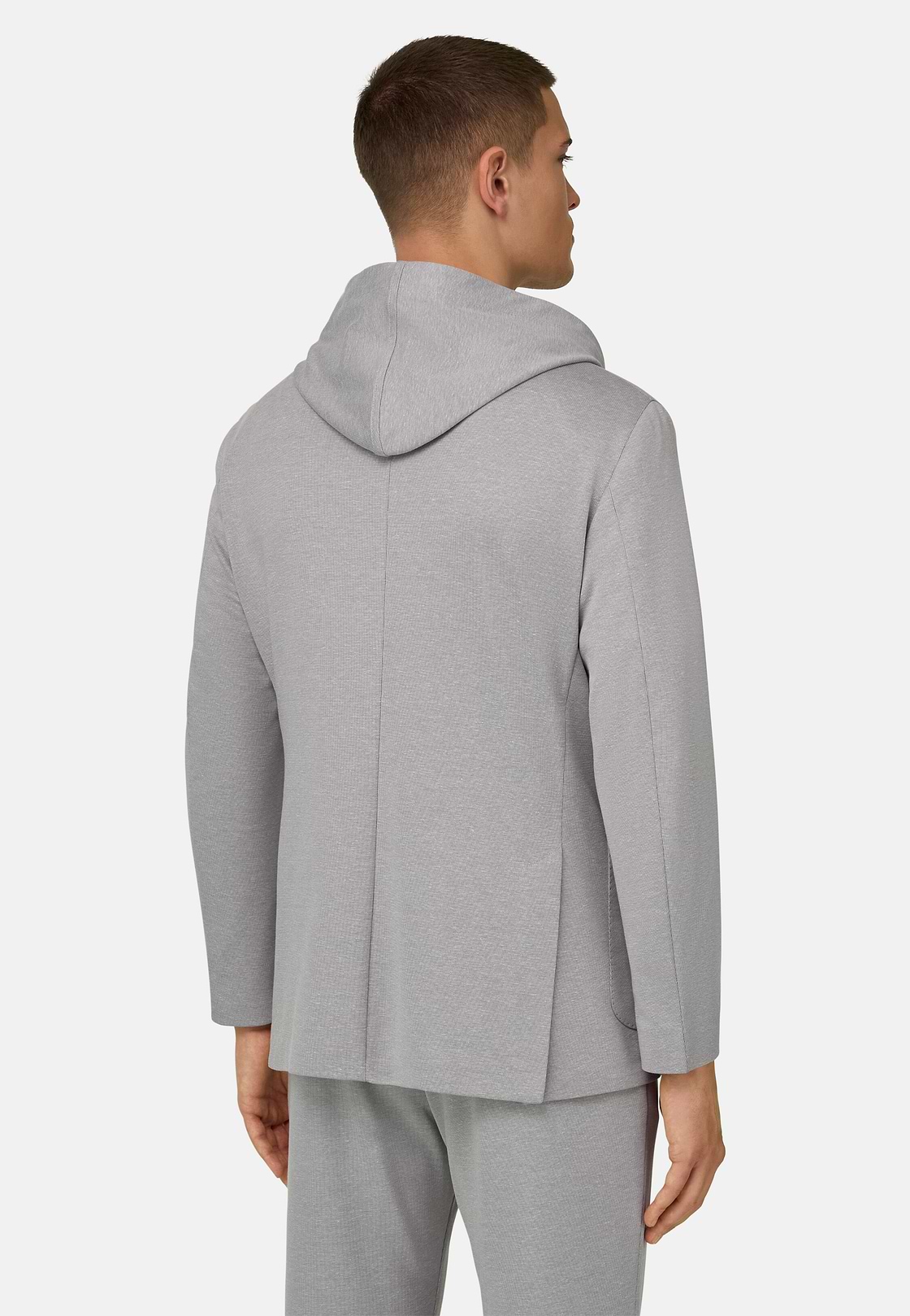 Sweatjacke Madison aus elastischem Baumwollmix, Light grey, hi-res, 3