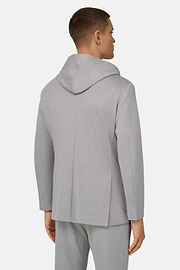 Sweatjacke Madison aus elastischem Baumwollmix, Light grey, thumb, 3