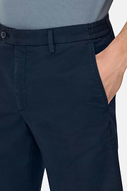 Bermuda En Coton Extensible, bleu marine, thumb, 5