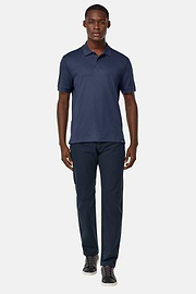 Jersey Polo Shirt, Navy blue, hi-res