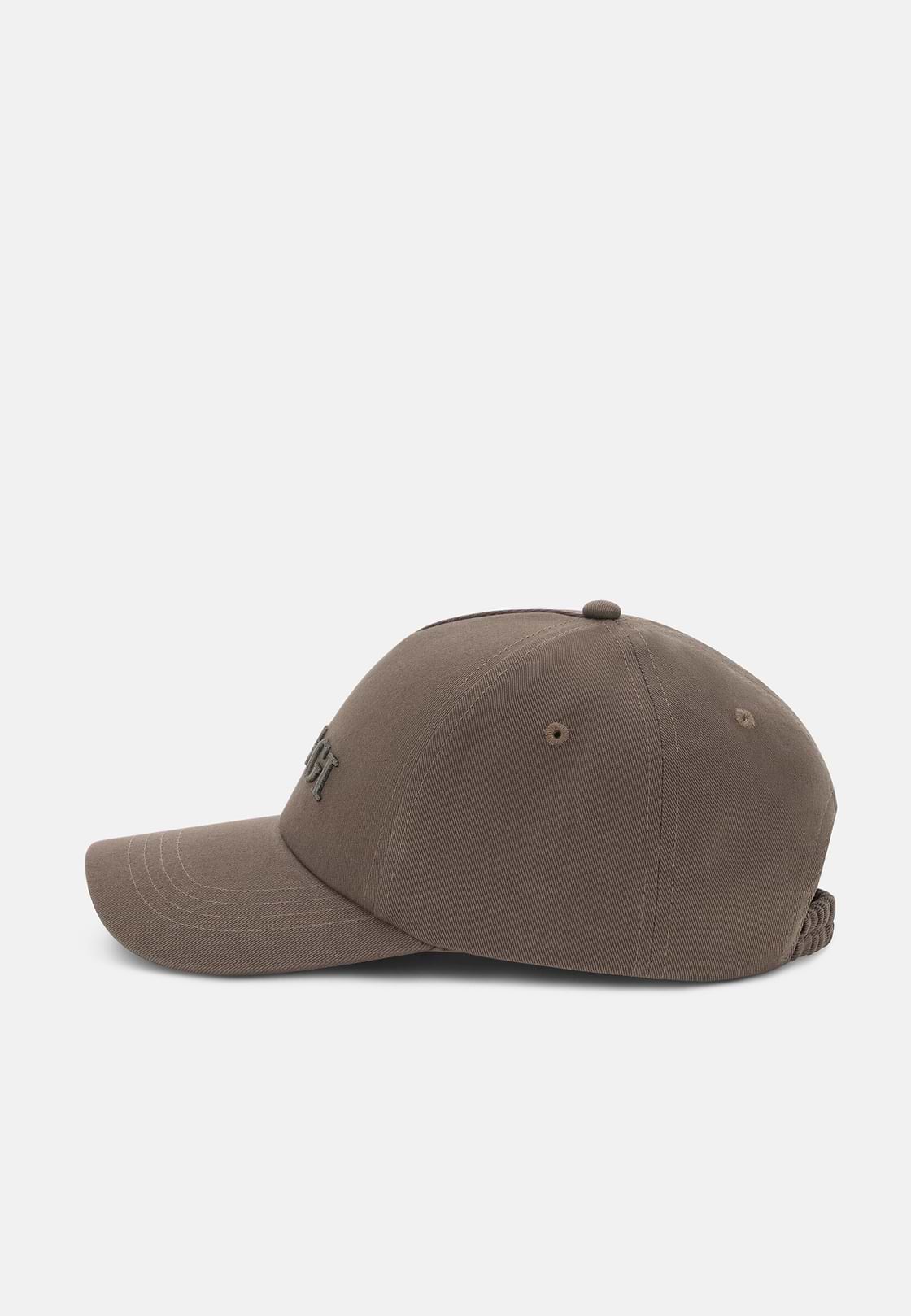 Cappello Con Visiera E Ricamo In Cotone, Marrone, hi-res, 1