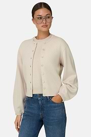 Vest van Wol Cashmere, Sand, thumb, 1