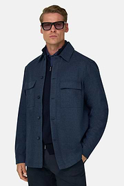 Overshirt in Double-Face Denim, Navy blue, thumb, 1