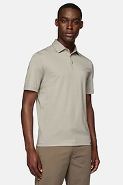 Polo De Algodón Supima Elástico, Taupe, hi-res