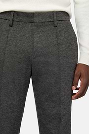 Trousers in a Stretch Viscose and Nylon blend, Dark Grey, hi-res