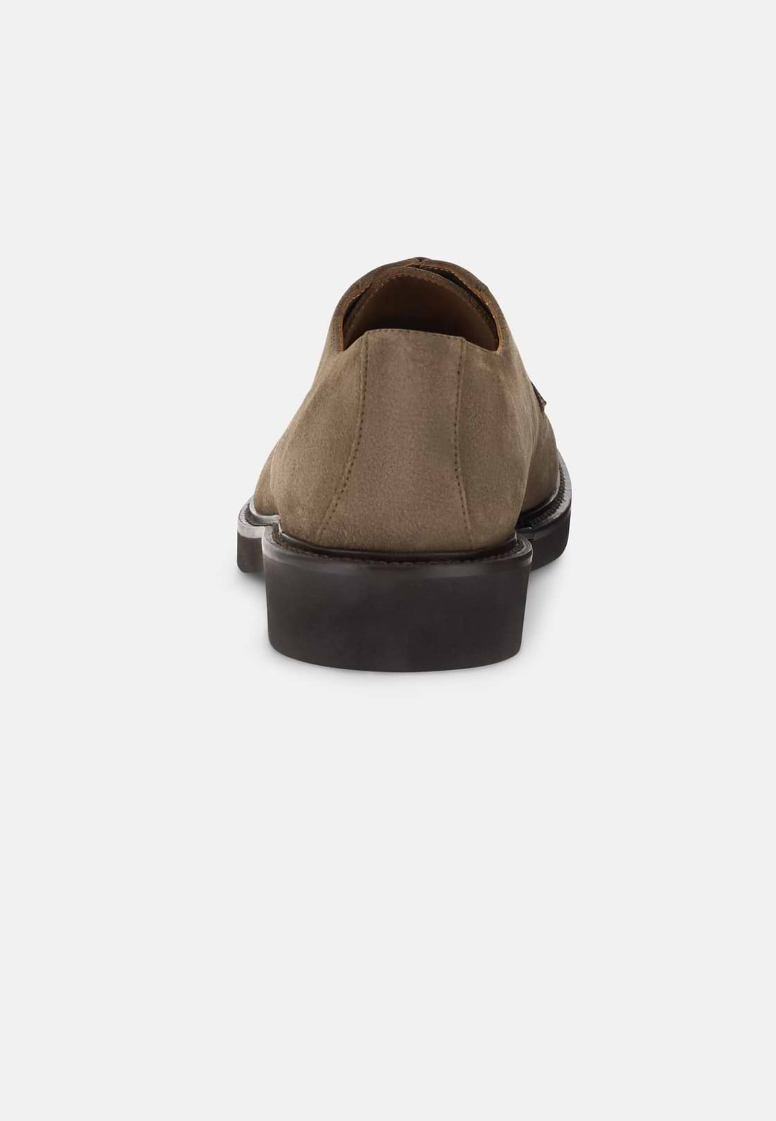 Derby Shoes in Suede Leather, Taupe, hi-res, 5
