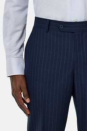 Pinstripe Suit in Pure Tropical Wool, , thumb, 5