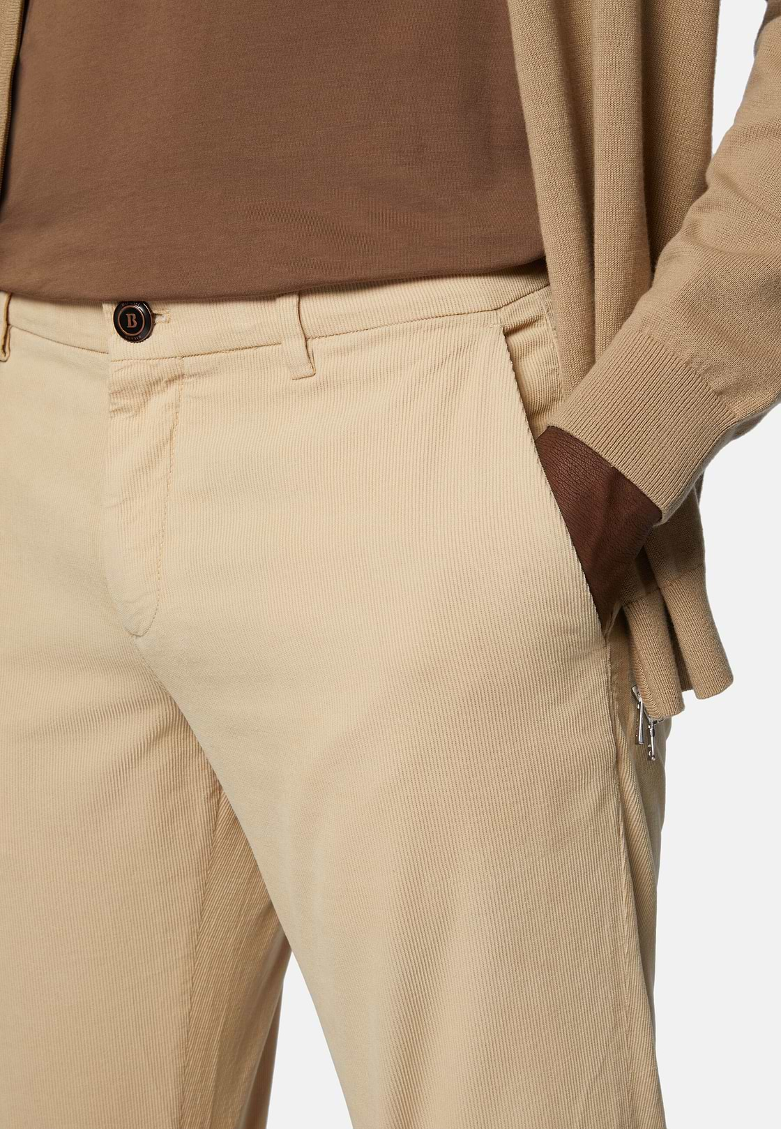 Pantalon en Velours, Beige, hi-res