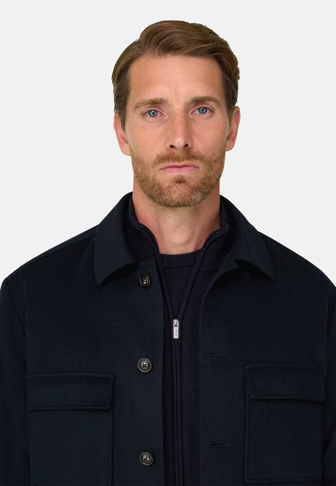 Shacket Wool Cashmere, Navy blue, hi-res, 3