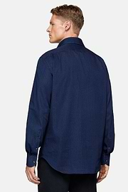 Denim-Hemd Aus Baumwolle Regular Fit, Indigo, hi-res