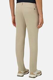 Spodnie z mieszanki bawełny, Beige, thumb, 3