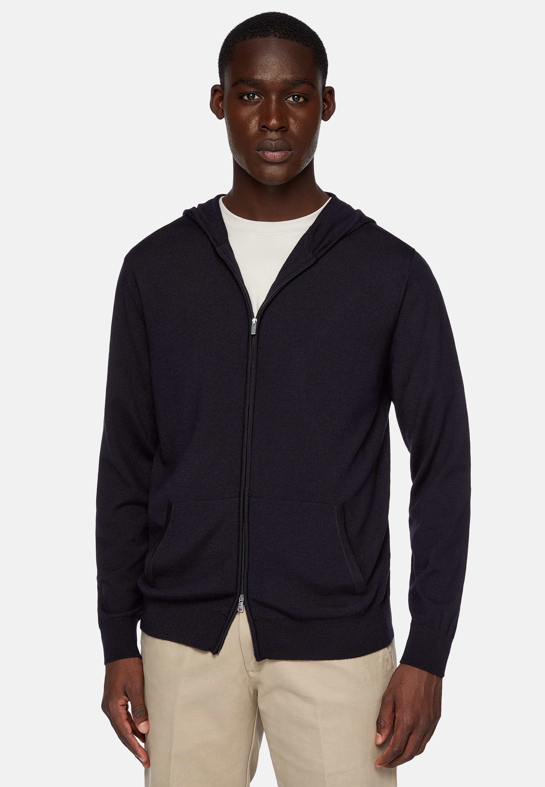 Wool pullover hoodie men's cheap