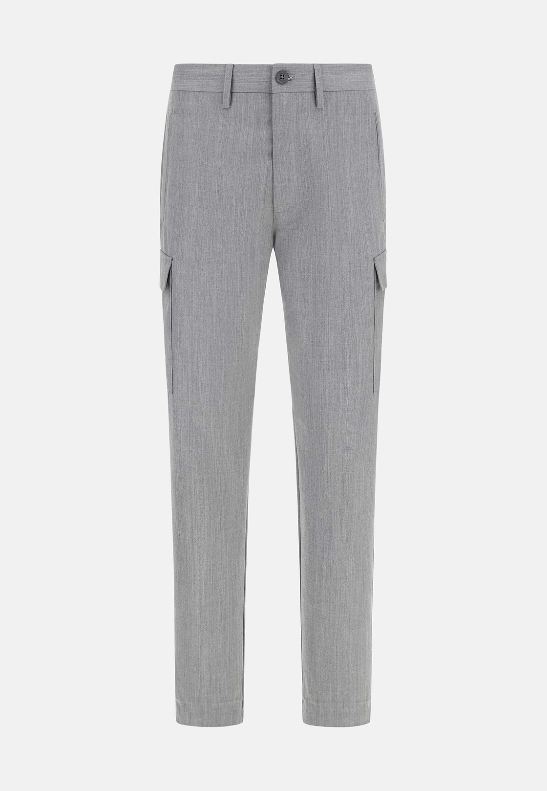 Technical Wool Trousers, Light grey, hi-res