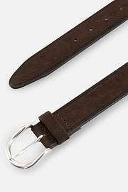 Belt in Nubuck, Dark brown, thumb, 2