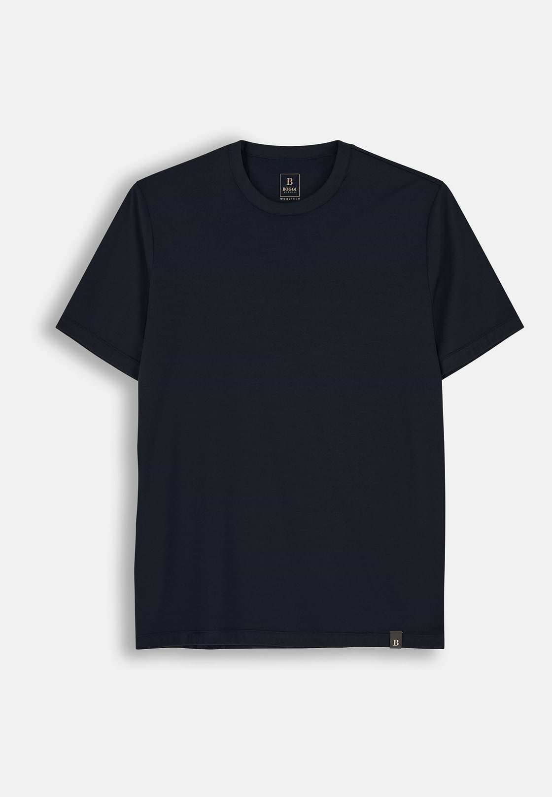 T-Shirt in Wool Jersey WOOLTECH, Navy blue, hi-res, 5