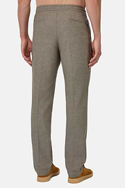 City Trousers in Cotton and Linen, Taupe, hi-res