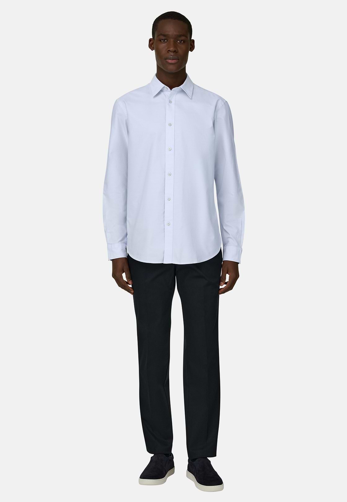 Hemd Aus Oxford-Baumwolle Regular Fit, Hellblau, hi-res, 2