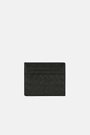 Leather Credit Card Holder, Black, hi-res