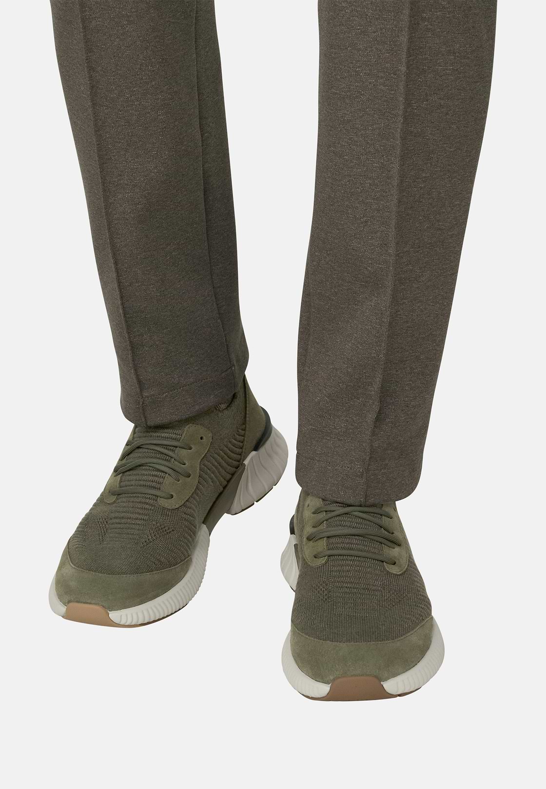Willow Trainers in Wool Blend, Green, hi-res, 2