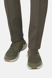 Willow Trainers in Wool Blend, Green, thumb, 2