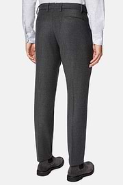 Pantalon En Flanelle Extensible., Gris foncé, hi-res