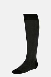 Chaussettes Motif Oxford En Coton Bio, Noir, hi-res