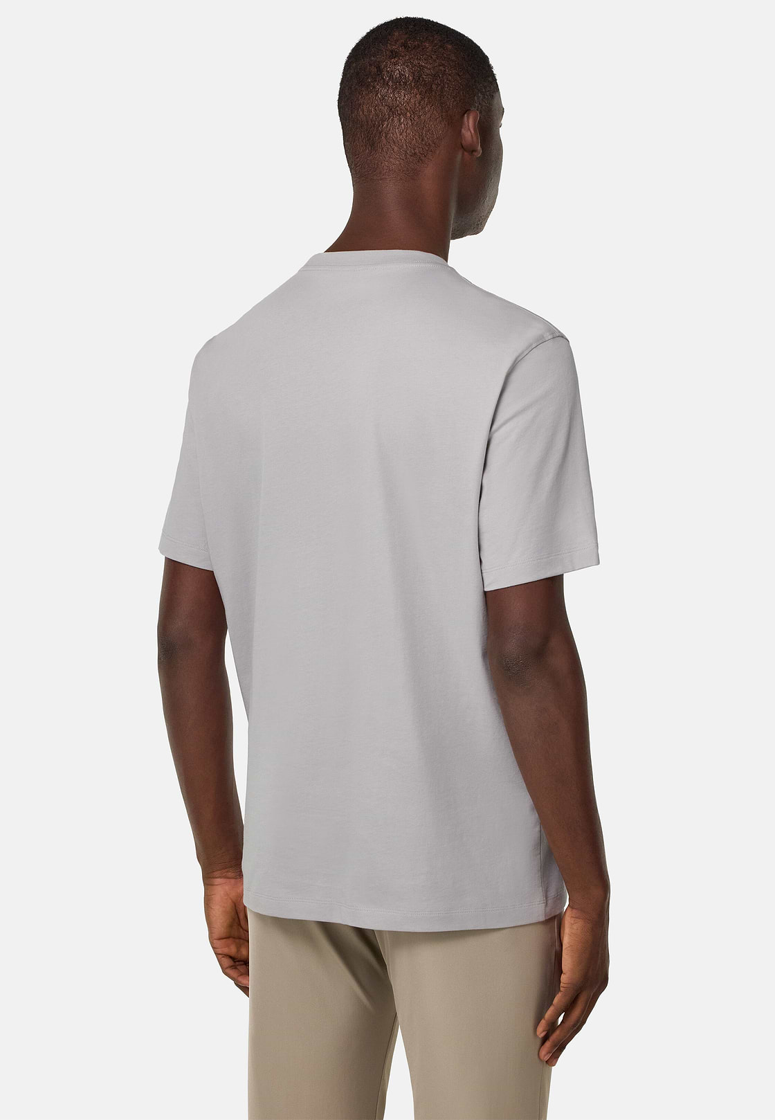 Cotton Jersey T-Shirts with Breast Pockets, Ice, hi-res