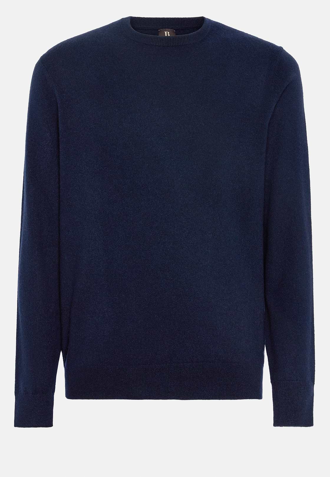 Maglia Girocollo Navy In Cashmere, Navy, hi-res