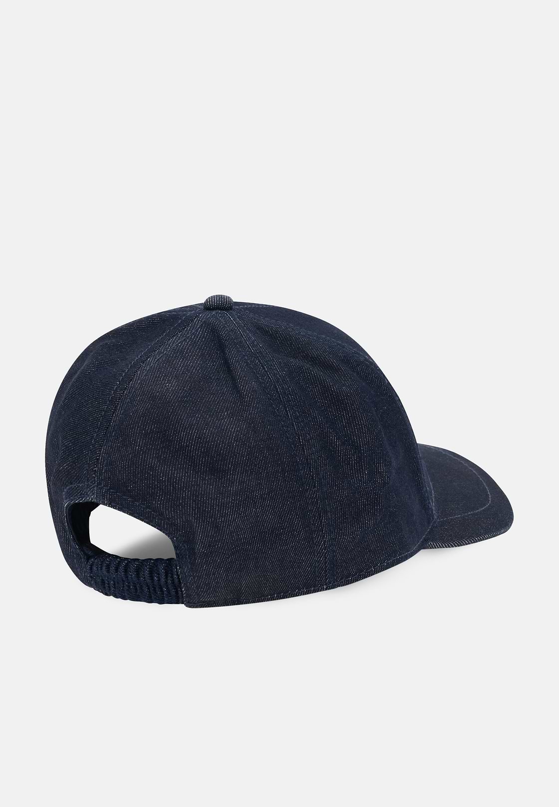 Cappello Con Visiera E Ricamo In Cotone, Blu, hi-res, 3