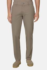 Hose Aus Baumwoll-Stretch, Taupe, thumb, 1