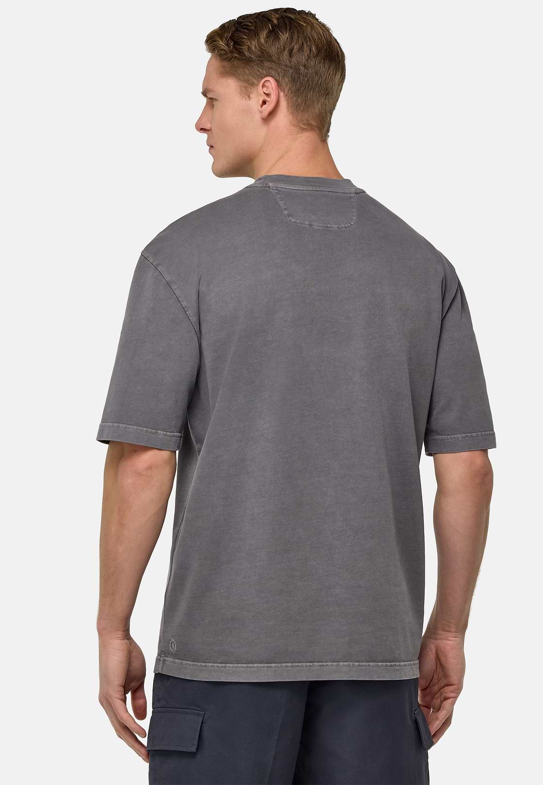 Cotton Jersey T-Shirt, Charcoal, hi-res