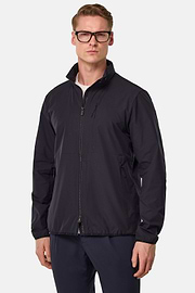 Technical Fabric Bomber Jacket, Navy blue, hi-res